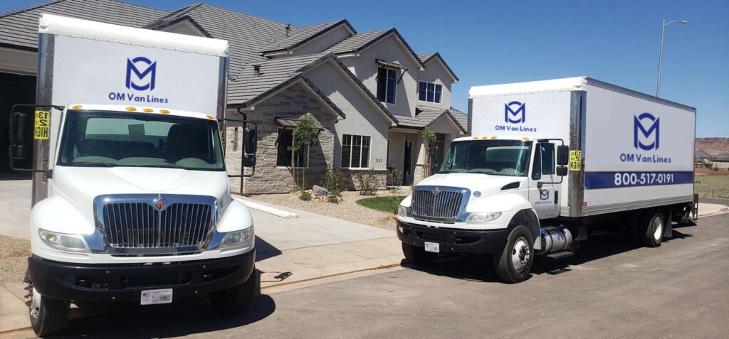 truck outside a home